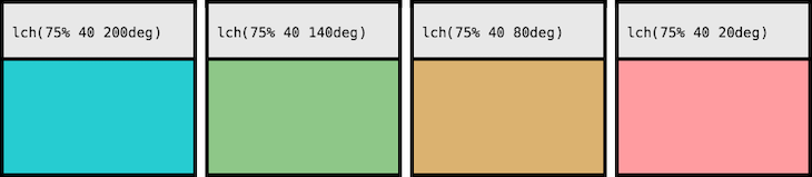 Comparing LCH Lightness Values Across Colors