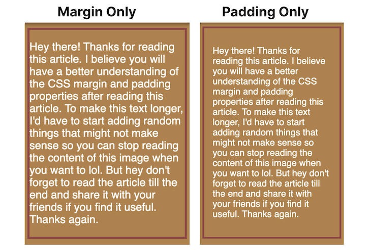 Margin Vs. Padding Rendering With Background Color