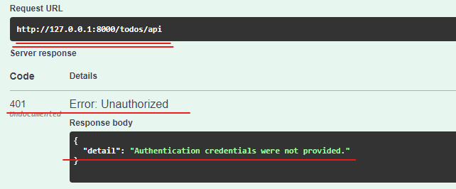 Unauthorization Error