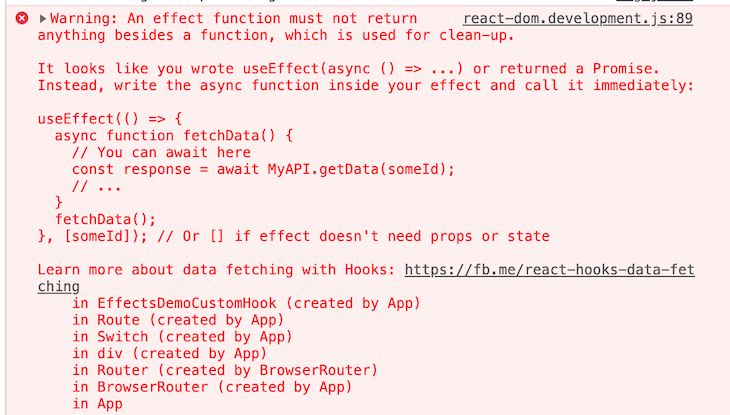 Async/await Produces A Runtime Error